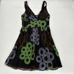 Adam Lippes Short Silk Pleated Dress Size 4